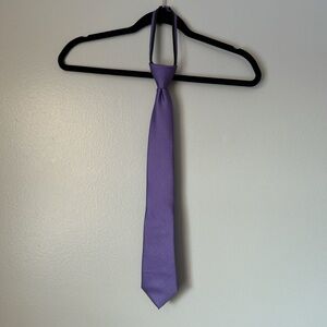 Purple zipper style necktie
